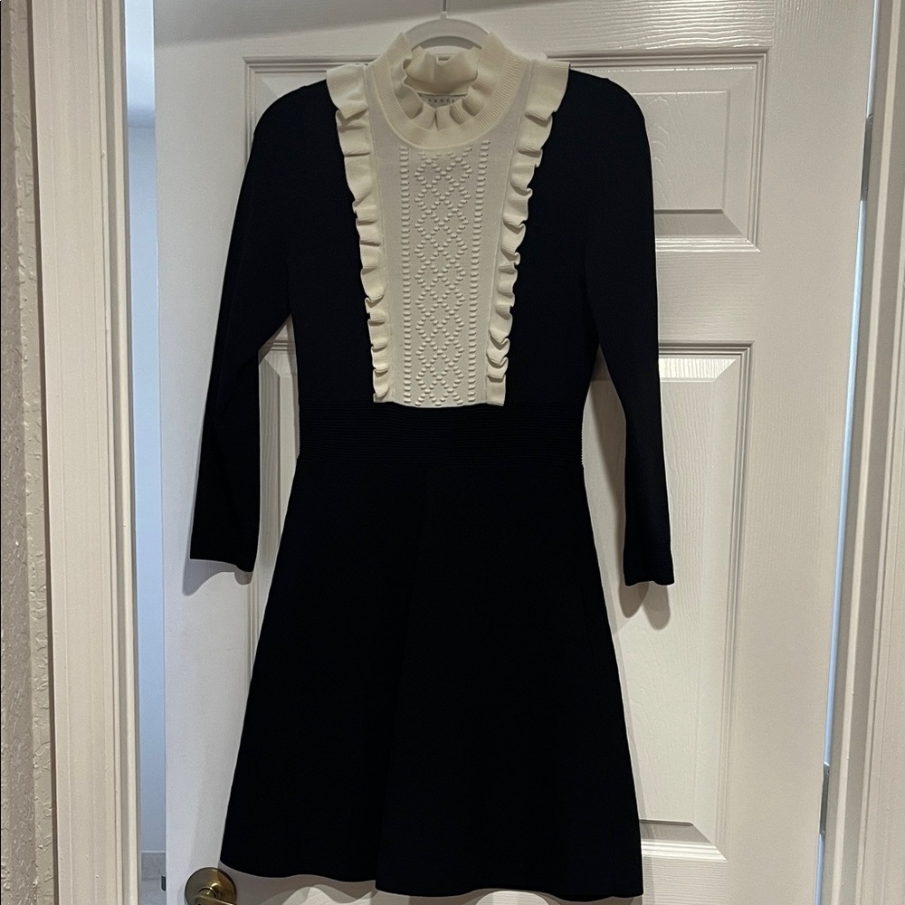 Elegant Sandro Black and White Dress